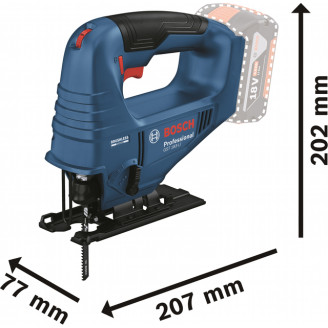Аккумуляторный лобзик Bosch GST 183-LI Professional, 1 акб GBA 18V 4.0Ah и з/у GAL 18V-20, в кейсе Carry Case