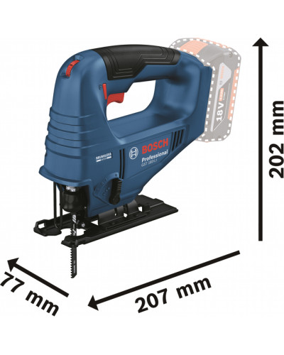 Акумуляторний лобзик Bosch GST 183-LI (1x4.0Ah; GAL 18V-20; Carry Case)  - фото 6