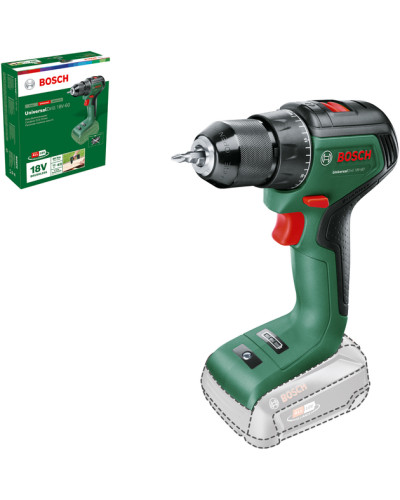 Акумуляторний бещітковий дриль-шуруповерт Bosch UniversalDrill 18V-60 (Baretool)  - фото 2