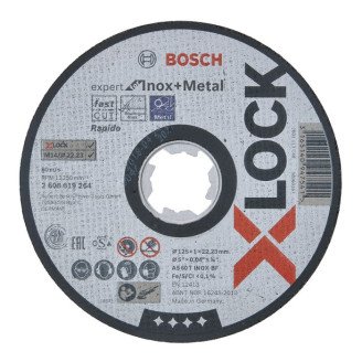 X-LOCK Отрезной диск PRO для Metal & Inox 125x1x22.23 прямой