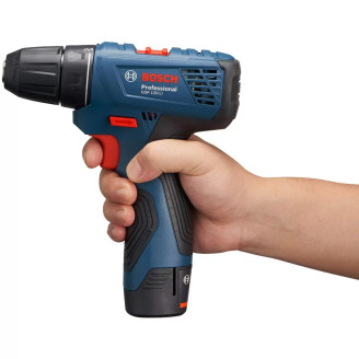 Аккумуляторная ударная дрель-шуруповерт Bosch GSB 120-LI Professional, 2 акб 2.0 Ah, з/у, кейс