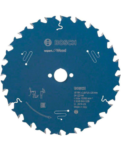 Пильний диск Bosch 184x20x2.6 / 1.6x24T Expert for Wood