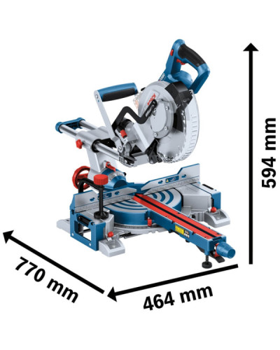 Торцювальна пила BOSCH GCM 18V-216 D акумуляторна  - фото 3