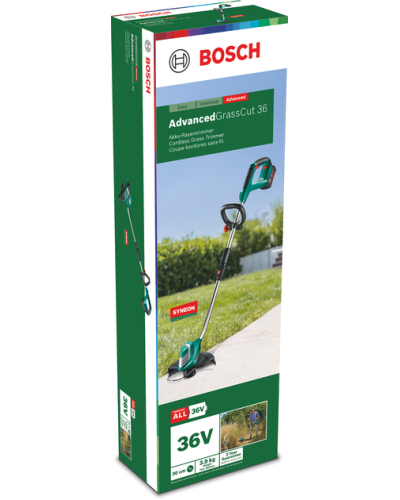Акумуляторний тример Bosch AdvancedGrassCut 36V-23-750 (АКБ 36 В, 2.0 Ач+ЗП AL 36V-20)  - фото 4