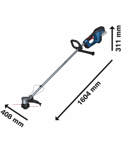 Аккумуляторный триммер Bosch Professional GRT 18V-33, без акб и з/у  - фото 3