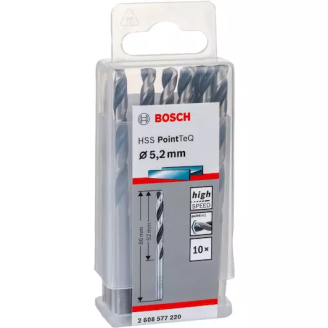 10 HSS PointTeQ сверл 5.2 мм Bosch