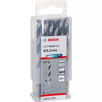 10 HSS PointTeQ свердел 6.2 мм Bosch