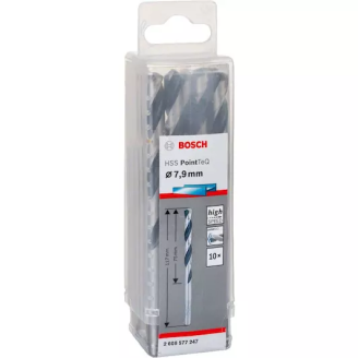 10 HSS PointTeQ свердел 7.9 мм Bosch