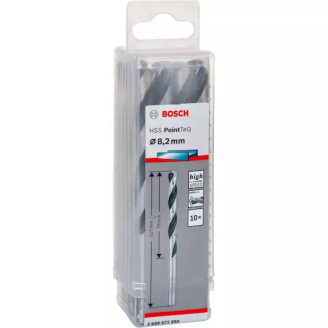10 HSS PointTeQ свердел 8.2 мм Bosch