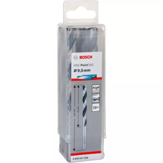 10 HSS PointTeQ свердел 9.5 мм Bosch
