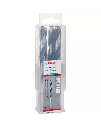 5 HSS PointTeQ свердел 11.7 мм Bosch - фото 2 5 HSS PointTeQ свердел 11.7 мм Bosch - фото 2