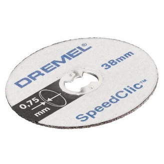 DREMEL® EZ SpeedClic: ТОНКИЙ (0.75) МЕТАЛЛ. ОТРЕЗН.КРУГ SC409 (38 ММ), 5 шт