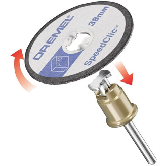 DREMEL® EZ SpeedClic: ОТРЕЗ.КРУГ ДЛЯ ПЛАСТМАССЫ SC476 (38 ММ), 5 шт