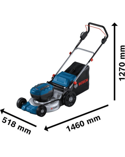 Аккумуляторная газонокосилка Bosch GRA 18V2-46, без акб и з/у  - фото 4