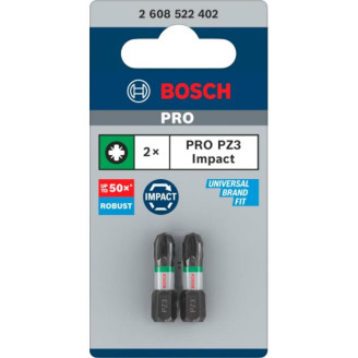PRO Impact Control PZ3 біти  25 мм, 2шт