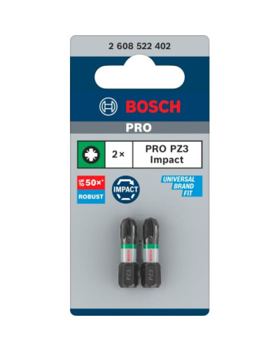 PRO Impact Control PZ3 біти 25 мм, 2шт  - фото 4