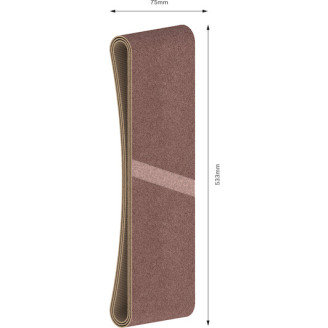 3 шлифовальные ленты Bosch X440 Best for Wood + Paint 75x533мм K80