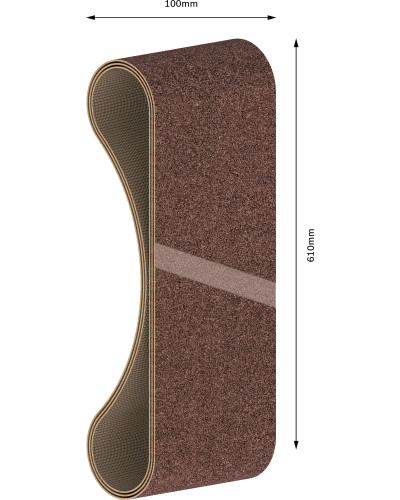 3 шліфувальні стрічки Bosch X440 Best for Wood + Paint 100x610мм K120  - фото 4