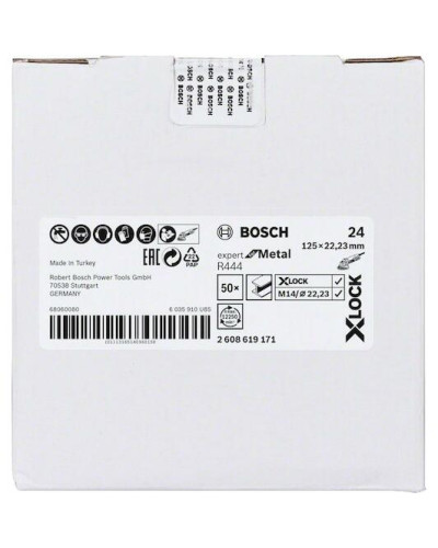 X-LOCK Фибровый шлифкруг R444 Expert for Metal 125мм G24  - фото 2