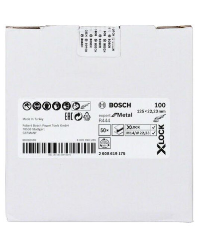 X-LOCK Фибровый шлифкруг R444 Expert for Metal 125мм G100  - фото 2