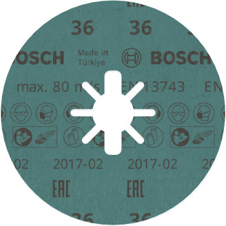 PRO X-LOCK Фібровий шліфкруг R780 Best for Metal + Inox 125 мм G36