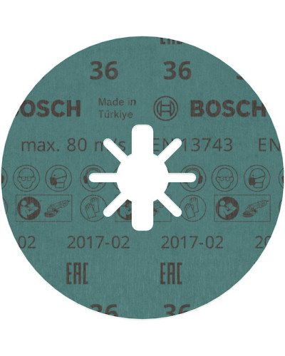 PRO X-LOCK Фибровый шлифкруг R780 Best for Metal + Inox 125 мм G36  - фото 2