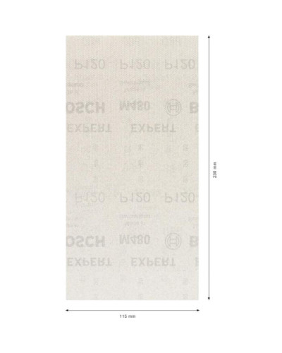 10 шліфлистів Bosch M480 на сітчастій основі115x230 K150  - фото 2
