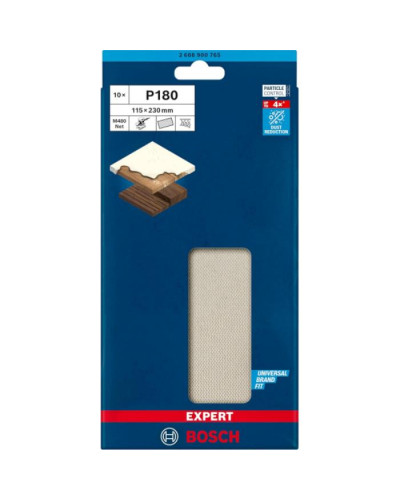 10 шліфлистів Bosch M480 на сітчастій основі115x230 K220  - фото 2