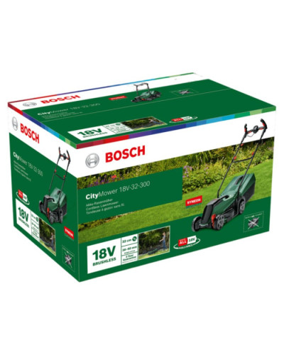 Акумуляторна газонокосарка Bosch CityMower 18V-32-300 (solo)  - фото 4