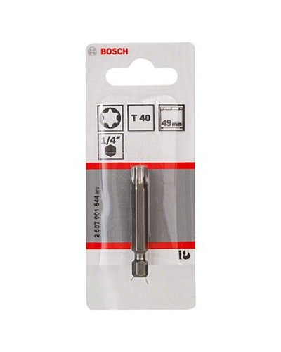 1 біта Bosch Extra Hard 49 мм T40  - фото 2