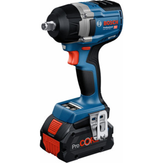 Аккумуляторный безщеточный ударный гайковерт Bosch GDS 18V-750 C+ (2 x18V 8.0 А + GAL 1880 CV+ 1 xLow Energy GCY 42 Professional + L-BOXX 136)