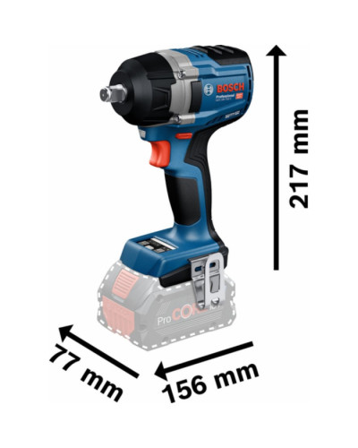 Акумуляторний безщітковий ударний гайковерт Bosch GDS 18V-750 C +  (2 x18V 8.0 А + GAL 1880 CV+ 1 xLow Energy GCY 42 Professional + L-BOXX 136)  - фото 3