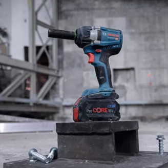 Аккумуляторный безщеточный ударный гайковерт Bosch GDS 18V-750 C+ (2 x18V 8.0 А + GAL 1880 CV+ 1 xLow Energy GCY 42 Professional + L-BOXX 136)
