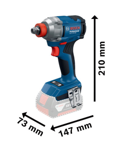 Акумуляторний безщітковий ударний гайковерт Bosch GDX 18V-285 + L-BOXX  - фото 2