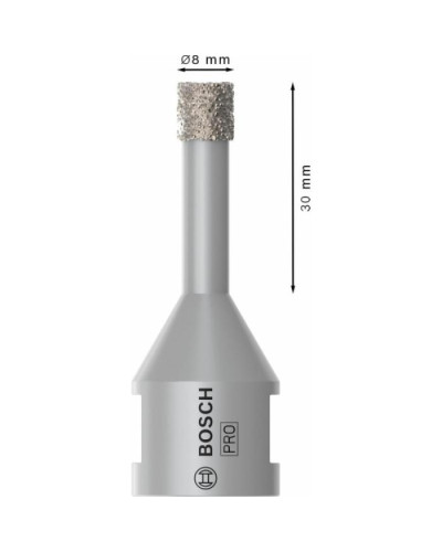 PRO Алмазна коронка Dry Speed 8мм для КШМ М14  - фото 4