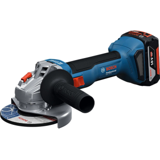 Набір Bosch Кутова шліфмашина GWS 18V-8 +Акумулятор GBA 18V 4.0Ah+Дриль-шурупокрут GSR 185-LI + Кейс+Перфоратор GBH 187-LI соло