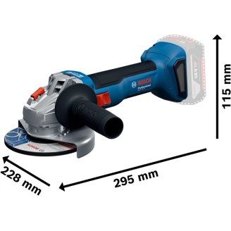 Набір Bosch Кутова шліфмашина GWS 18V-8 +Акумулятор GBA 18V 4.0Ah+Дриль-шурупокрут GSR 185-LI + Кейс+Перфоратор GBH 187-LI соло