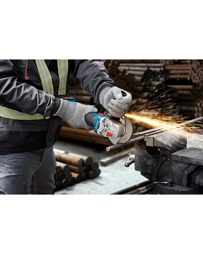 Набір Bosch Кутова шліфмашина GWS 18V-8 +Акумулятор GBA 18V 4.0Ah+Дриль-шурупокрут GSR 185-LI + Кейс+Перфоратор GBH 187-LI соло  - фото 10