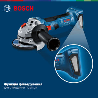 Набір Bosch Кутова шліфмашина GWS 18V-8 +Акумулятор GBA 18V 4.0Ah+Дриль-шурупокрут GSR 185-LI + Кейс+Перфоратор GBH 187-LI соло