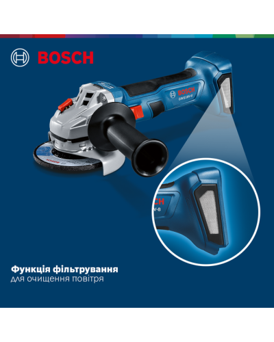 Набір Bosch Кутова шліфмашина GWS 18V-8 +Акумулятор GBA 18V 4.0Ah+Дриль-шурупокрут GSR 185-LI + Кейс+Перфоратор GBH 187-LI соло  - фото 6