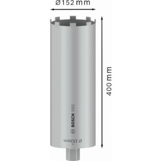 PRO Коронкове свердло для сухого різання, 142x400 мм, 1 1/4 дюйма UNC