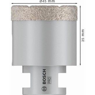 PRO Алмазная коронка 45 мм DRY SPEED