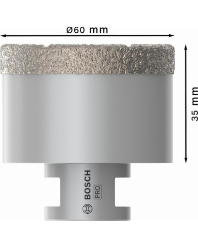 PRO Алмазна коронка 60 мм DRY SPEED  - фото 4