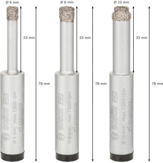 PRO 3 АЛМАЗНЫЕ Сверла easyDRY. ROBUST LINE