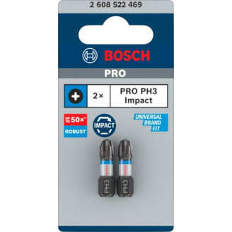 PRO Impact Control PH3 біти  25 мм, 2шт