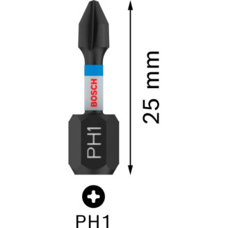 PRO Impact Control PH1 біти  25 мм, 2шт