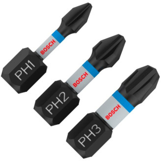 PRO Impact Control PH1/PH2/PH3 біти  25 мм, 3шт