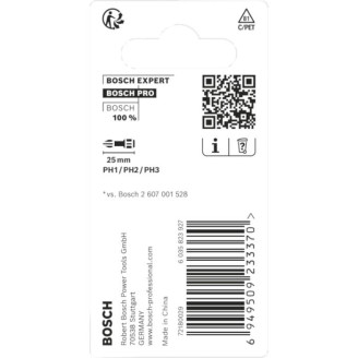PRO Impact Control PH1/PH2/PH3 біти  25 мм, 3шт