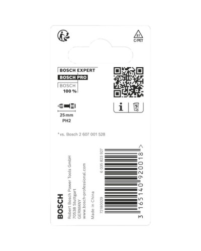 PRO Impact Control PH2 бит 25 мм, 2шт  - фото 3