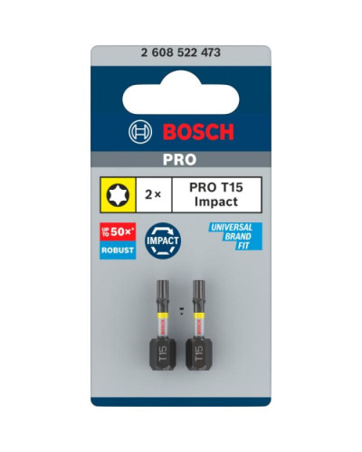 PRO Impact Control T15 25мм біти  2шт  - фото 4